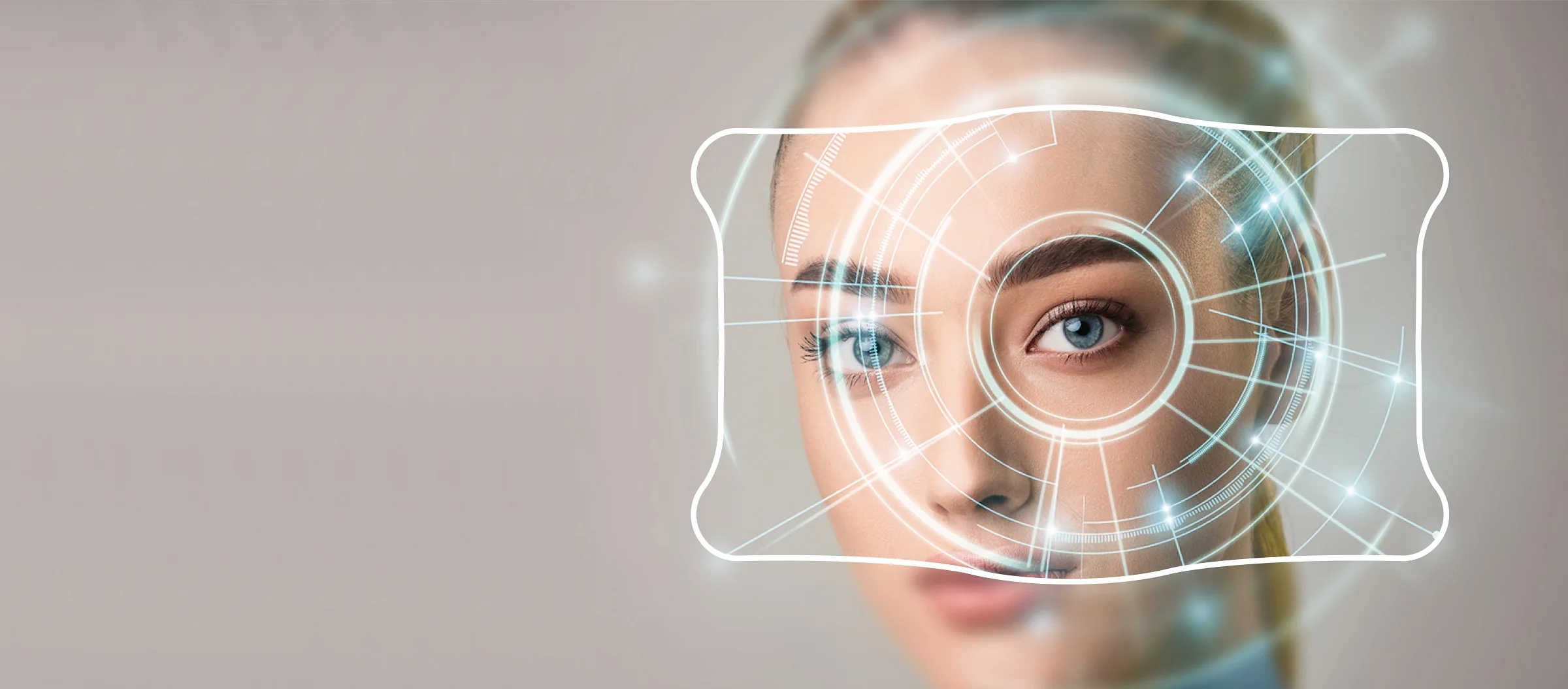 Graphic showing woman with ICL implant